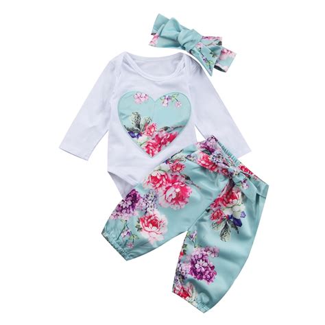 Is it worth buying newborn size clothes? Cute Floral Newborn Baby Girl Clothes Long Sleeve Flower ...
