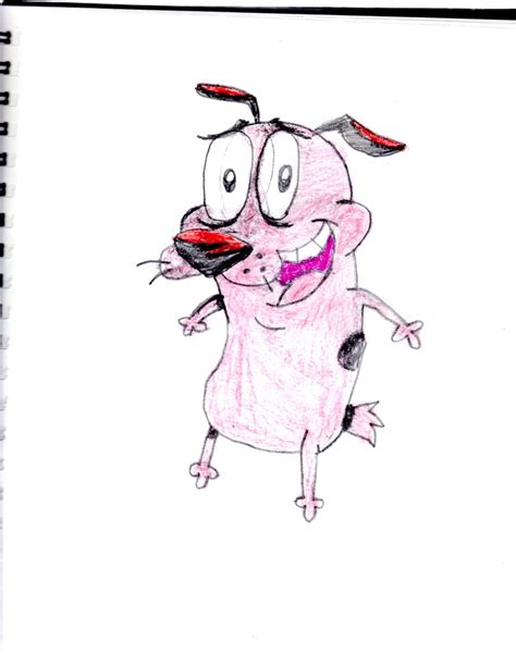Courage The Cowardly Dog Drawing With Color By Sonichog6 On Deviantart