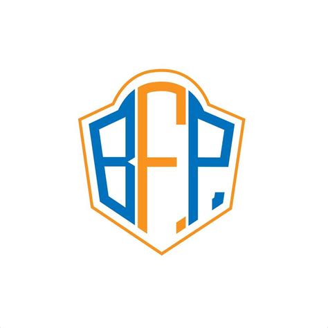 Bfp Abstract Monogram Shield Logo Design On White Background Bfp