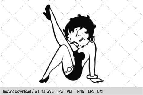 Dxf Betty Boop Svg Silhouette Quotes Clipart Png Betty Boop Svg The Tv