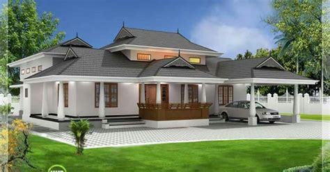 Kerala Traditional 3 Bedroom House Plan With Courtyard And Harmonious