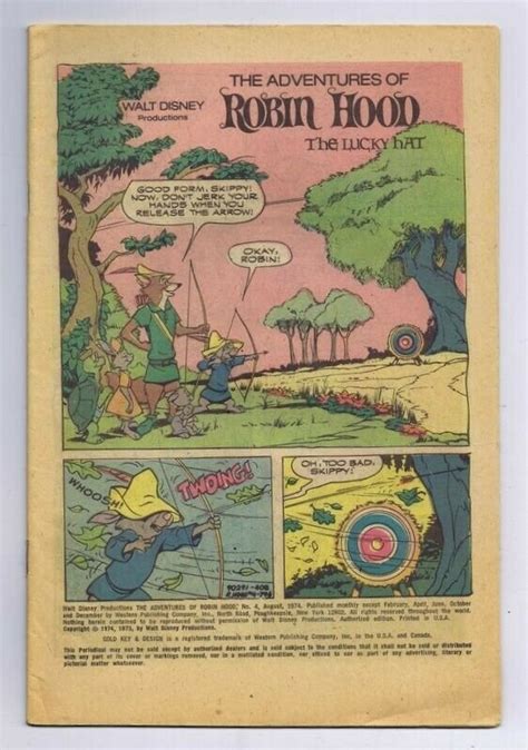 Disney Adventures Of Robin Hood Original Vintage Gold Key Comics Comic Books Modern