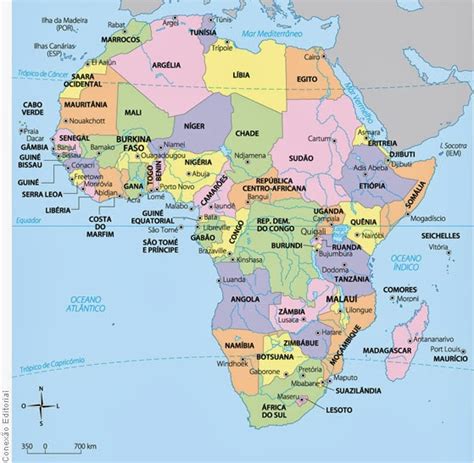 Geo Tablet Atividades De Geografia Professor Maicon Mapa Político África