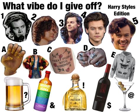 What Vibe Do I Give Off Harry Styles Edition Which Vibe Am I Off Game Anejo Absolut Vodka