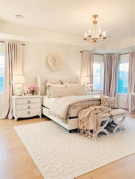 25 Best Elegant White Master Bedroom And Blush Decorative Pillows