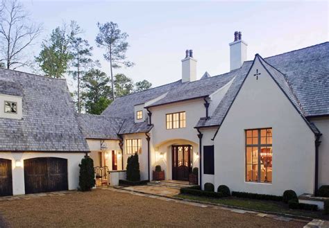 Fresh Stucco Modern Farmhouse Country Home Exteriors French Country