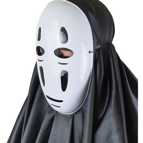 Spirited Away No Face Man Kaonashi Cosplay Disfraz De Halloween Fiesta Máscara Guantes Set