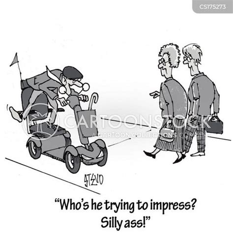 Mobility Scooter Cartoon