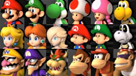 Mario Kart Wii All Characters Youtube