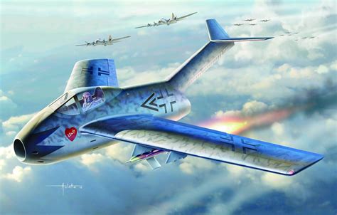 Wallpaper Germany Focke Wulf Combat Aircraft Jet Fighter Is 183