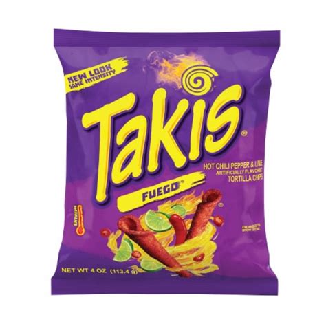 Takis Fuego Hot Chili Pepper And Lime Tortilla Chips 4 Oz Kroger