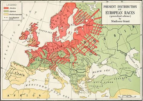 Present 1916 Distribution Of The European Racespassing Of The Great
