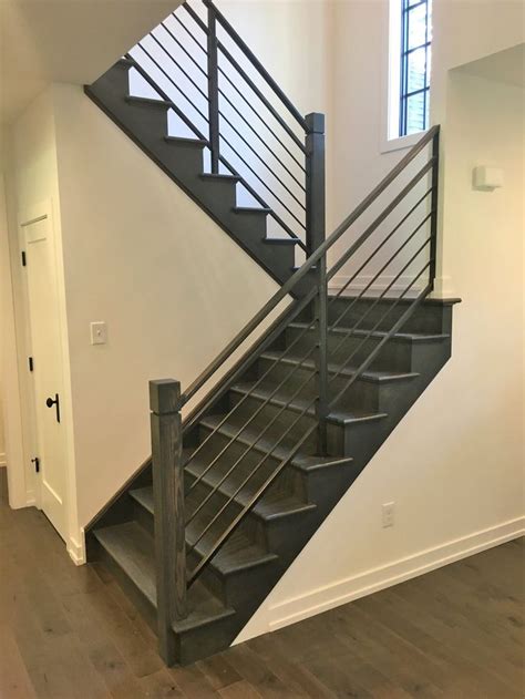 Get the modern fabricated railing look for less $$$. Contemporary stair railing Design Ideas Contemporary Guard Rails Horizontal Steel Railings ...