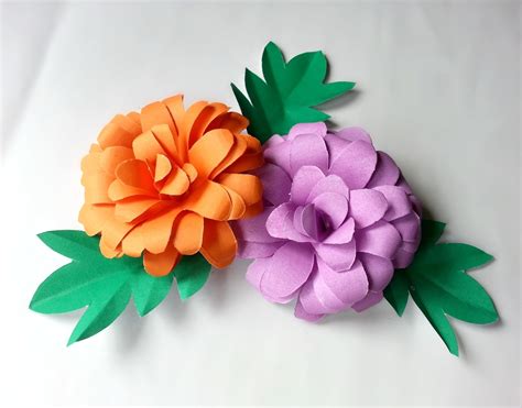 Diy Paper Flower · How To Make A Flowers And Rosettes · Papercraft On Cut