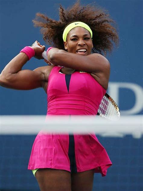 Last year venus williams had the most stunning dress at wimbledon and even though she could not play with prints. Serena Williams look at her arm muscles | Serena Williams ...