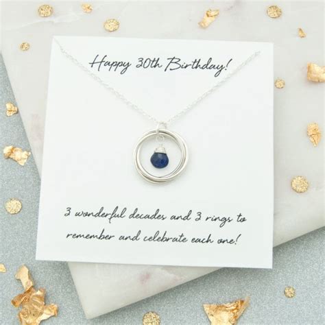 30th birthday gifts that won't make her feel bad about reaching three decades. 30th Birthday Gift For Her, 30th Birthday Jewelry, 30th ...