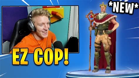Tfue Reacts To New Royale Jonesy Skin Default King Concept