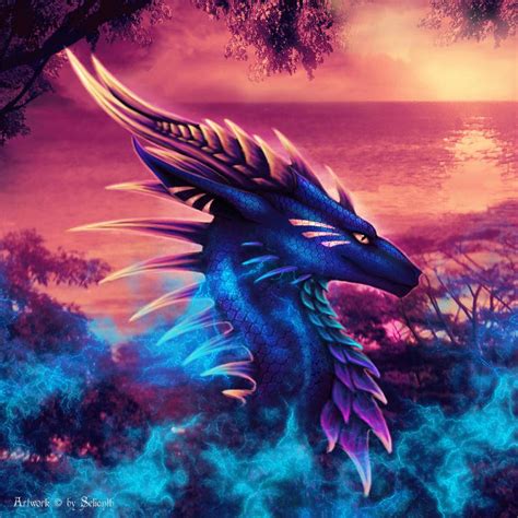 Shiny Sunset By Selianth Dragon Images Beautiful Dragon Dragon Artwork