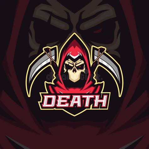 Reaper Esport Logo Mascot Design Stock Vector Illustration Of Danger