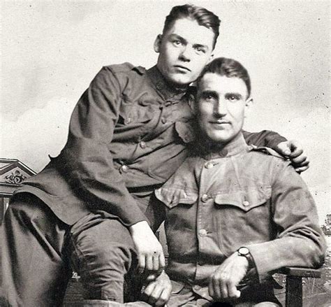 Military Buddies Wwi Vintage Couples Vintage Love Vintage Men Same