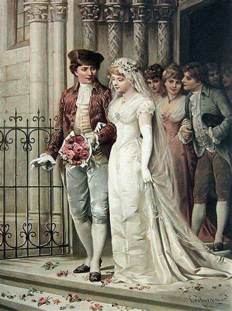 Wedding Art Винтажные иллюстрации Викторианское искусство Художники