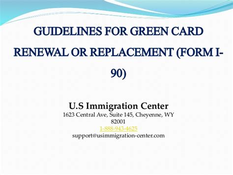 Maybe you would like to learn more about one of these? Guidelines for green card renewal or replacement (form i 90)