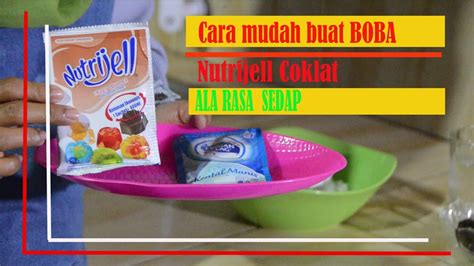 Kaum wanita khususnya akan sangat. CARA MUDAH BUAT BOBA NUTRIJELL COKLAT - YouTube