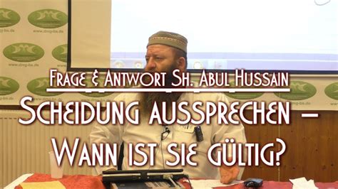 Ihre scheidung beendet das gesetzliche erbrecht ihres ehepartners. SCHEIDUNG AUSSPRECHEN - WANN IST SIE GÜLTIG?_Sh. Abul ...