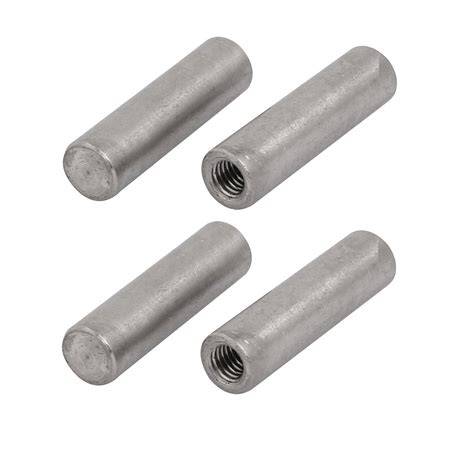 304 Stainless Steel M5 Female Thread 8mm X 30mm Cylindrical Dowel Pin 4pcs Walmart Canada
