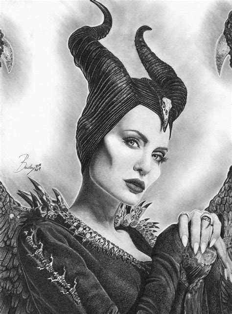 Maleficent High Quality Prints Of My Pencil Works Various Etsy