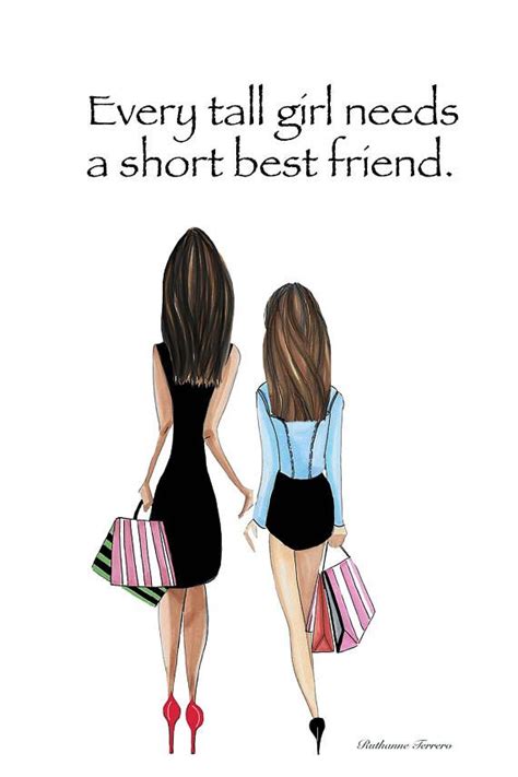 Big canvas paintings for home decor. What tall girl doesnt need a short best friend? Celebrate ...