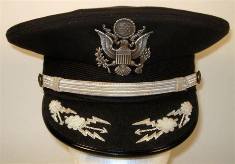 Details About Usaf Us Air Force Male Field Officer Black Mess Dress Hat