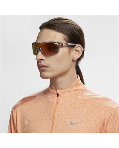 nike unisex show x1 sunglasses in grey in natural lyst