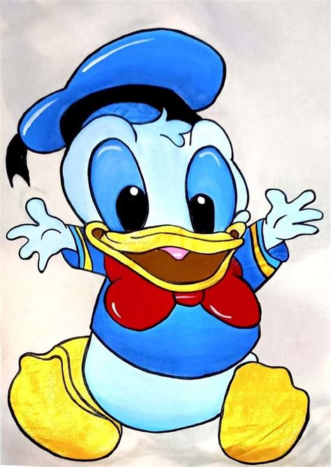 Donald Duck Painting By Sindhuja Jaiswal Fine Art America