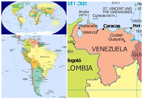 Location Of Venezuela On World Map United States Map