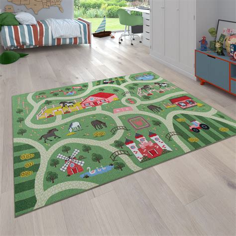 Es gibt geeignetere bodenbeläge für kinderzimmer, als ausgerechnet den nicht. Spiel-Teppich Kinderzimmer Straßen-Motiv | TeppichCenter24