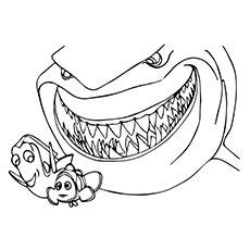 Where can i get coloring pages for finding nemo? Gill From Finding Nemo Outline | Bulletin Boards | Finding ...
