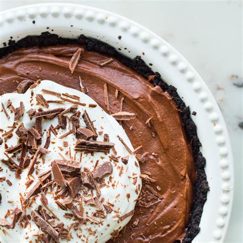 Microwave on medium heat until chocolate chips are soft, and then stir until smooth. Peanut Butter & Chocolate Mousse Pie by ...
