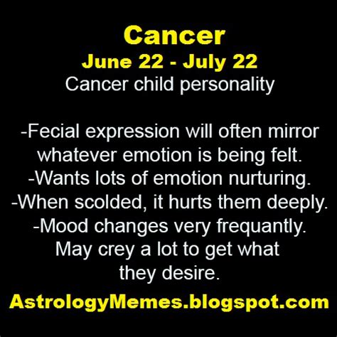 Generosity is their middle name. Cancer child personality | Astrology Memes