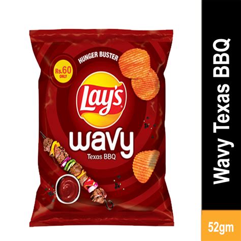 Buy Lays Wavy Texas Barbeque Rs 60 At Best Price Grocerapp