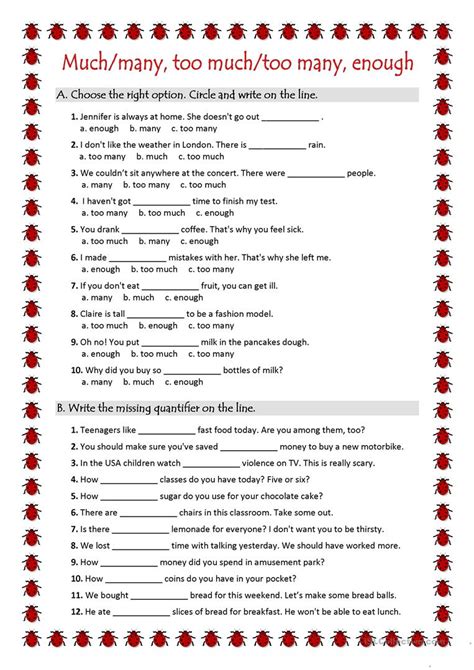 Quantifiers ws worksheet - Free ESL printable worksheets made by teachers