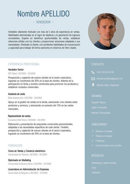 Modelo De Curriculum Vitae Argentina 2023 Ejemplo Gratis