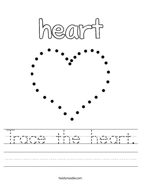 Heart Tracing Worksheet Jurrystieber