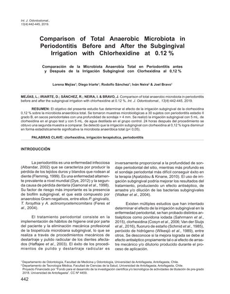 Pdf Comparison Of Total Anaerobic Microbiota In Periodontitis Before