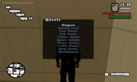 Gta San Andreas Cheat Menu V Pc New Feature Mod Gtainside Com