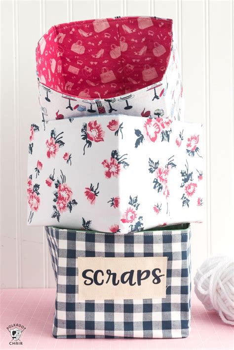 Fabric Basket Sewing Pattern for the Cricut Maker | Fabric ...
