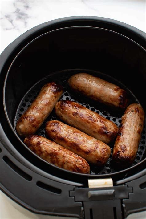 Once you try cooking italian sausages in the air fryer, you'll never make it any other way! The BEST Air Fryer Sausage! | Hint of Healthy