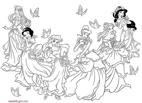 Dibujos De Las Princesas Disney Para Colorear