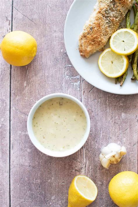 Lemon Garlic Sauce 15 Minute Recipe Hint Of Healthy