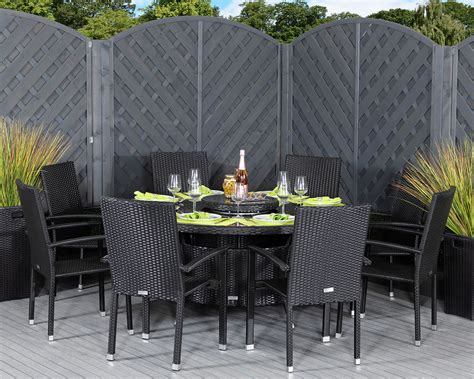 Over 20 years of experience to give you great deals on quality home products and more. 8 Seat Rattan Garden Dining Set With Large Round Dining ...